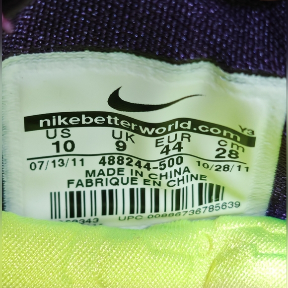 Nike Zoom Kobe VII 7 Supreme Christmas Cheetah 488244-500 Basketball Shoes US10 - Picture 11 of 12